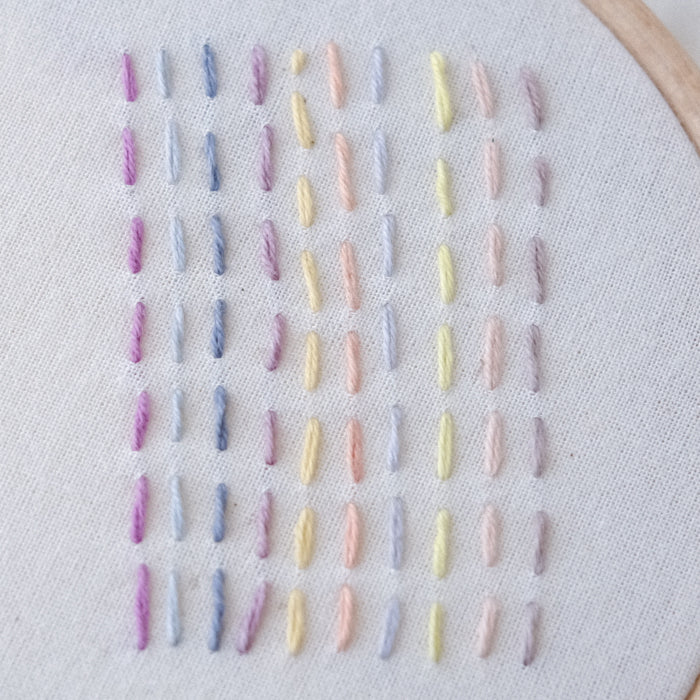 ENNESTE colour threads kit - Sherbet 12 colours (20/3 cotton thread)